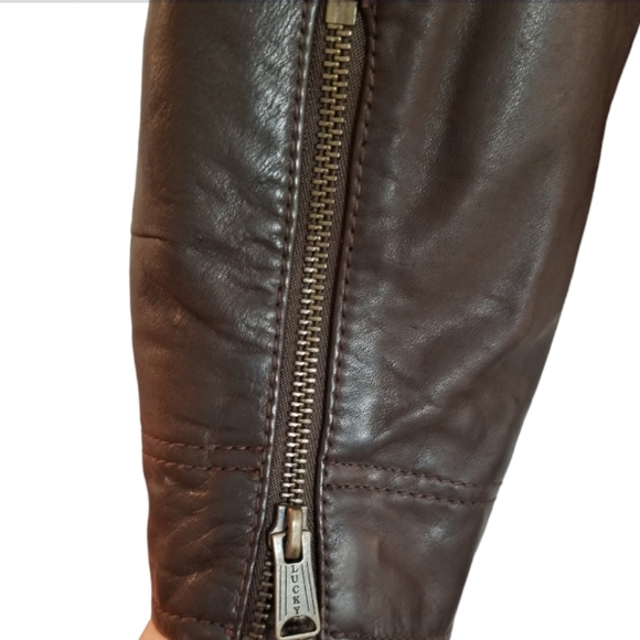 Lucky Brand The Ace Leather Jacket - Picture 8 of 11